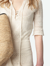 Vestido Memphis Co Pointelle