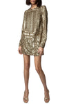 Vestido Roysse Sequins Bronze