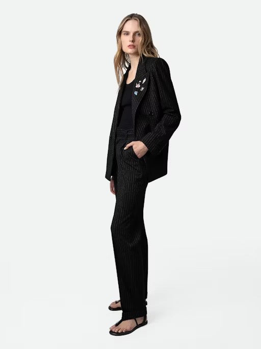 Pantalon Pura Tailleur Pinstripe